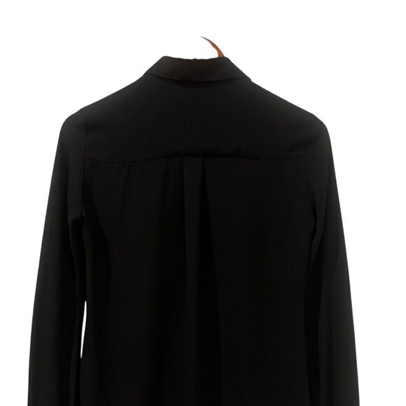 3 for $30! Express black sheer button down blouse. Size xs - Picture 8 of 8